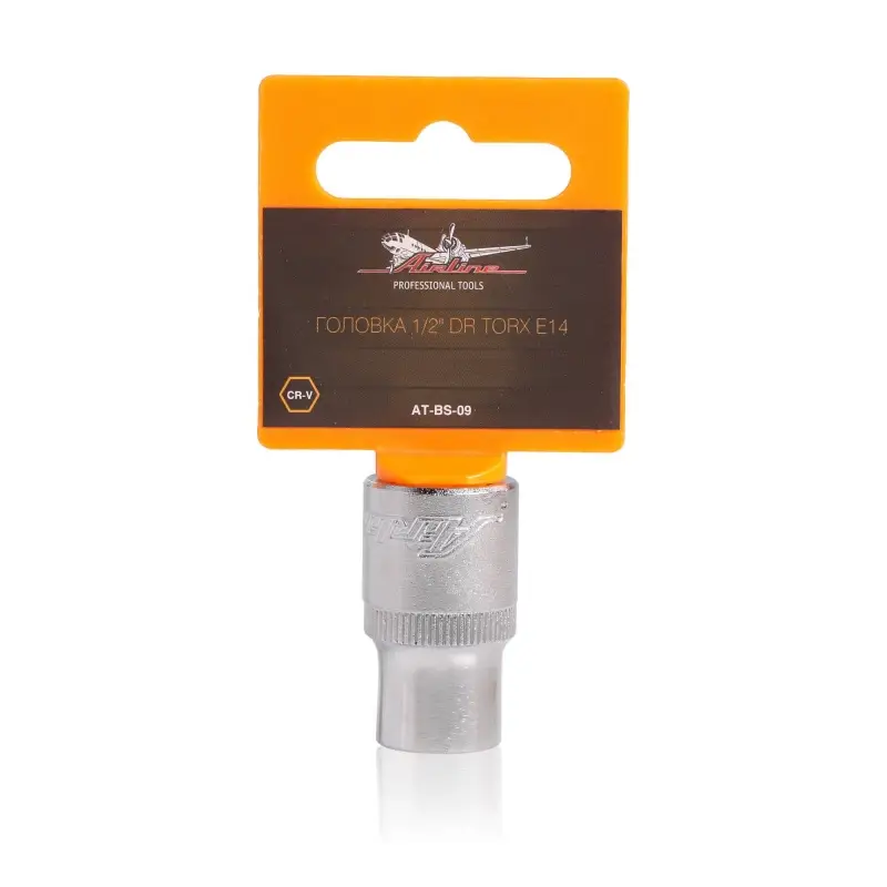 Головка торцевая 1/2"DR TORX E14 L-38мм пласт.подвес
