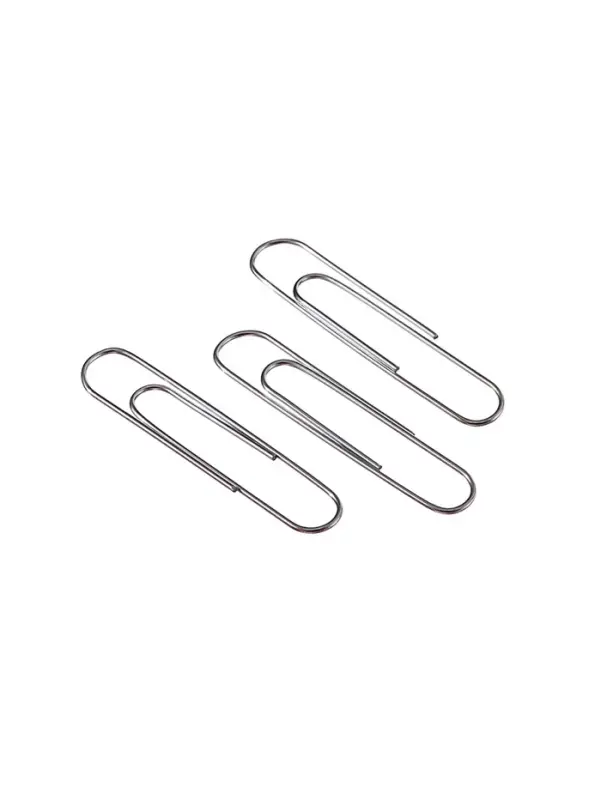 Скрепки 50мм никелированные в картонной коробке 50 штук Скрепки 50мм никелированные в картонной коробке 50 штук