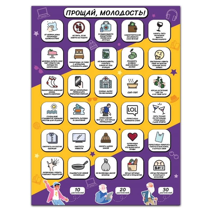 Скретч - карта. Плакат со скретч слоем «Молодость», А3 Скретч - карта. Плакат со скретч слоем «Молодость», А3