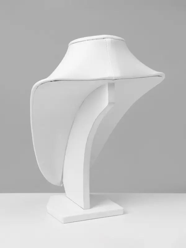 Бюст для украшений QF, 17.5&times;15&times;23 см, h=23 см, белый