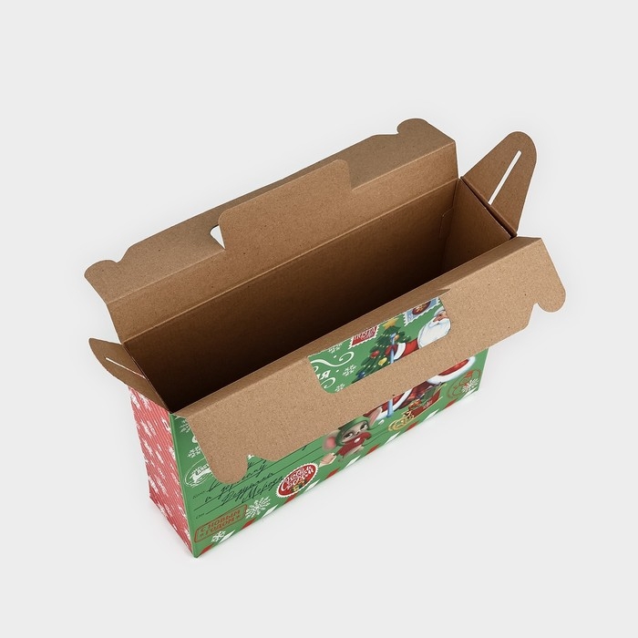 Коробка подарочная новогодняя складная «Новогодняя почта», 33.7 х 25.7 х 7.9 см, Новый год Коробка подарочная новогодняя складная «Новогодняя почта», 33.7 х 25.7 х 7.9 см, Новый год