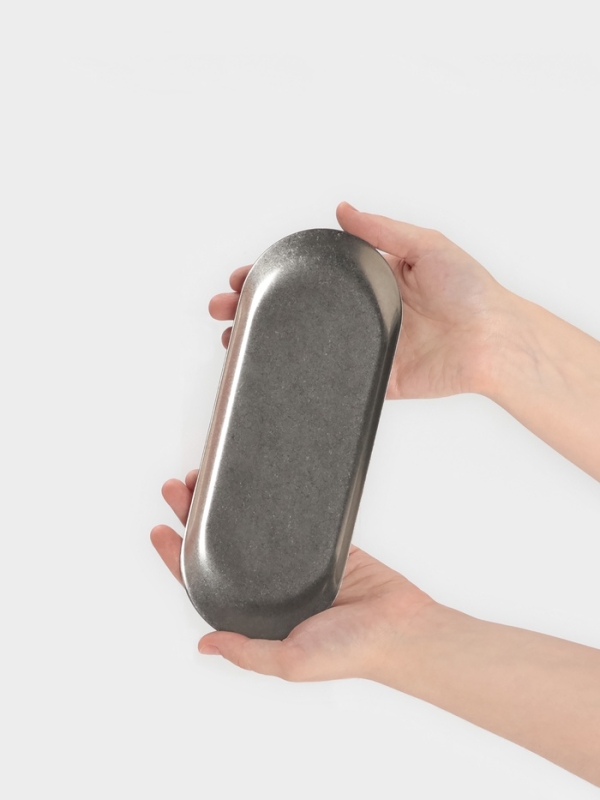 Тарелка овальная 22,8х9х1см, 201 сталь