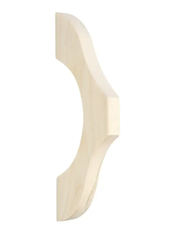 Дверная ручка из липы №8, 27,5х9,5х26 см