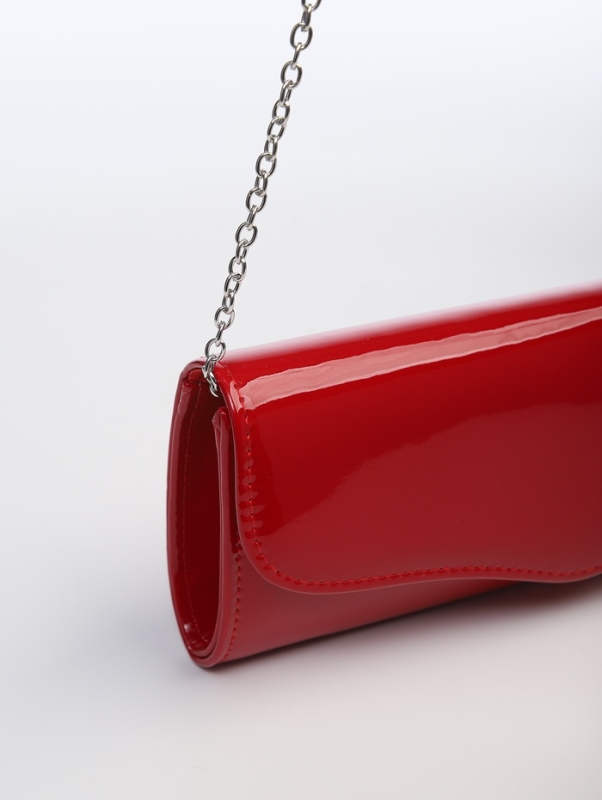 Сумка женская на магните, цвет красный