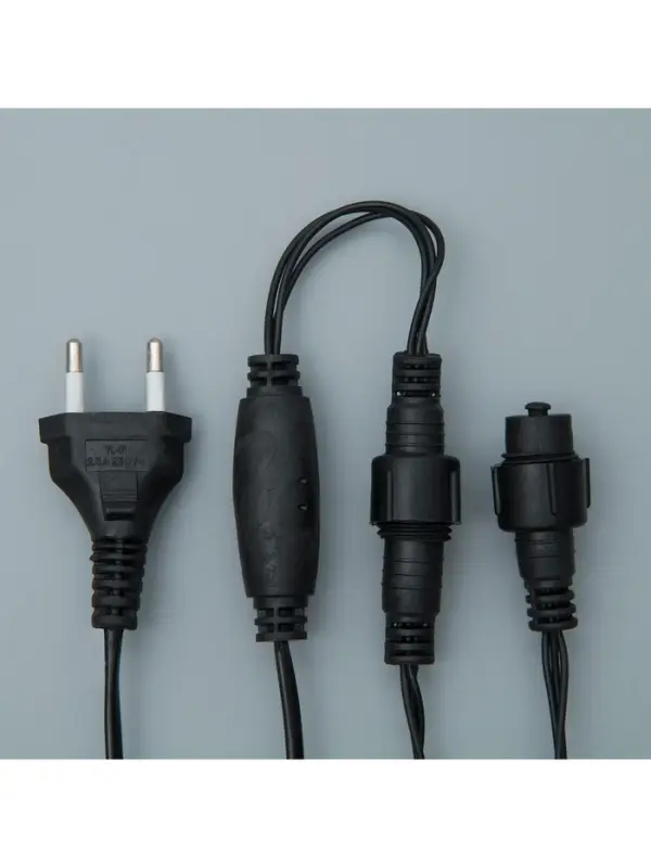 Гирлянда &laquo;Бахрома&raquo; 3&times;0.9 м, IP44, УМС, тёмная нить, 232 LED, свечение мульти, 220 В