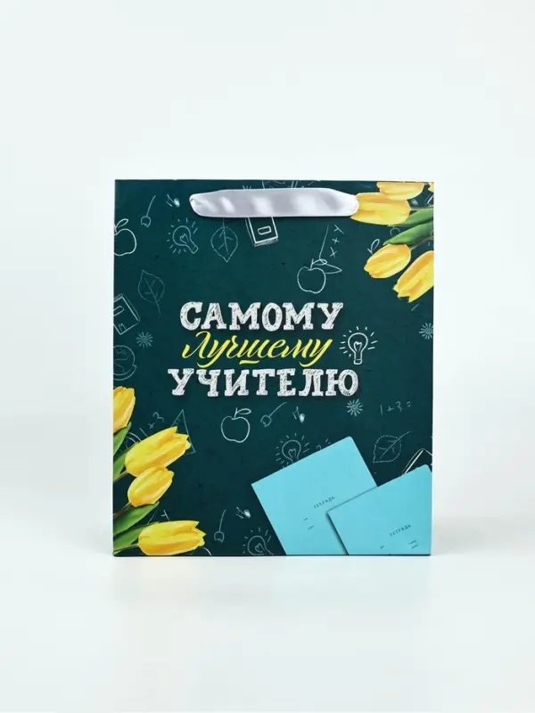 Набор пакет и открытка "Самому лучшему учителю"