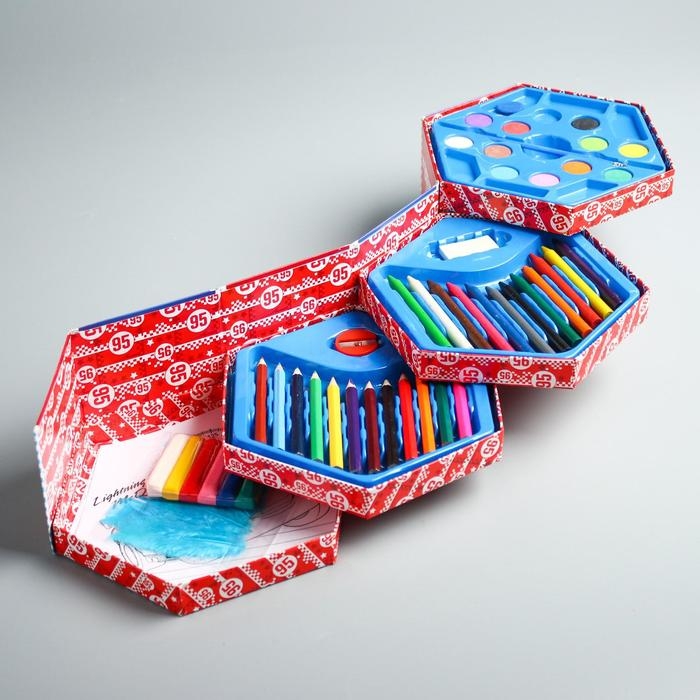 Набор для творчества, 48 предметов, Тачки Набор для творчества, 48 предметов, Тачки