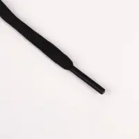 Шнурки для обуви, пара, круглые, d=5 мм, 90 см, чёрные