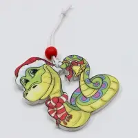 Елочные игрушки &laquo;Змея&raquo;, в деревянной подарочной упаковке, 12 шт.