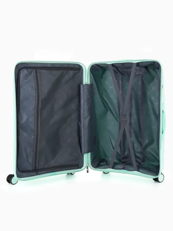Чемодан на колёсах, 28", кодовый замок, 47&times;28&times;75 см, зелёный