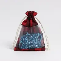 Льняной мешочек для хранения украшений, подарков, трав, 10&times;14 см, набор из 5 штук