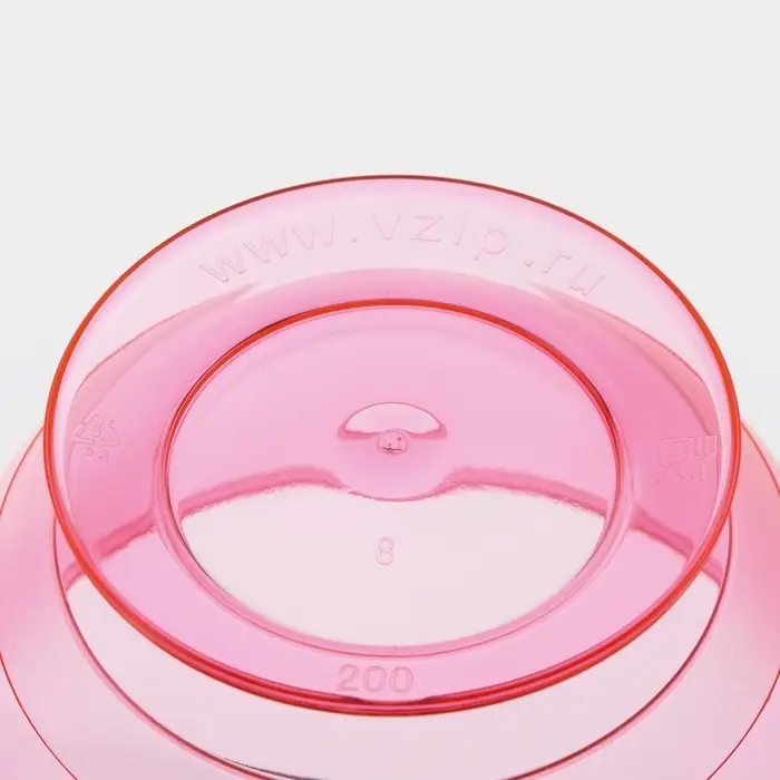 Креманка пластиковая одноразовая «Кристалл», 200 мл, красная Креманка пластиковая одноразовая «Кристалл», 200 мл, красная