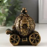 Шкатулка "Карета золотая" 11х10х6 см Шкатулка "Карета золотая" 11х10х6 см