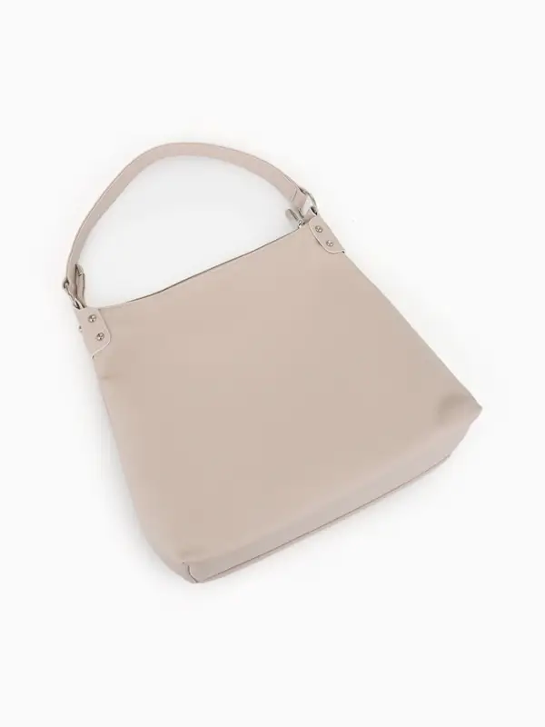 Сумка - мешок женская TEXTURA, на молнии, 32&times;11&times;32 см, бежевая