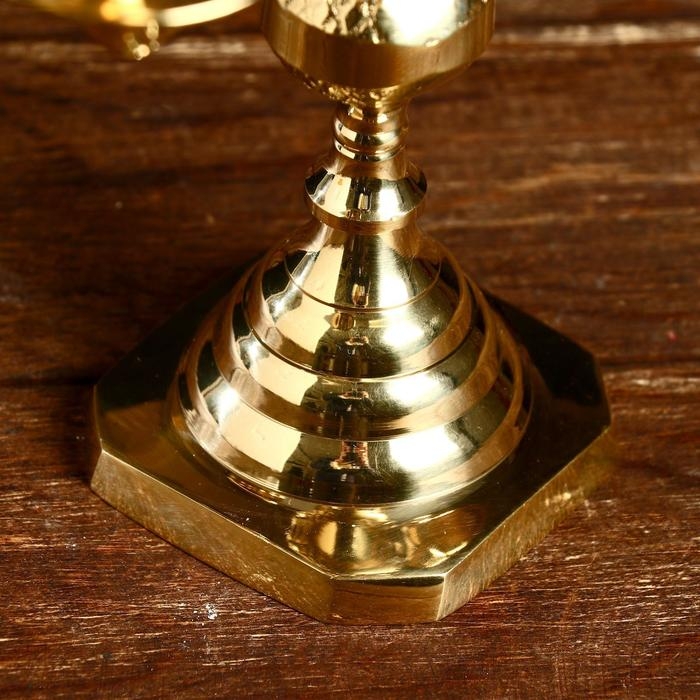 Подсвечник  Подсвечник "Хасан" на 5 свечей, латунь 23х23х23 см