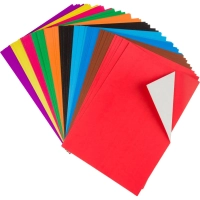 Картон цветной 50л 10цвет А4 мелов ColorPics ,склейка, пакет