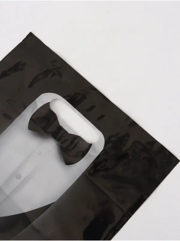 Пакет подарочный &laquo;Смокинг VIP&raquo;, полиэтиленовый, с вырубной ручкой, 30&times;40 см, 50 мкм