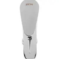 Смеситель для раковины ZEIN Z3718, однорычажный, длина излива 12 см, пластик, хром