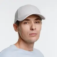 Бейсболка Spiker, серая с белым