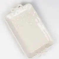 Блюдо сервировочное Pearl, 31&times;17&times;3 см, фарфор, белое