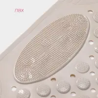 Коврик противоскользящий в ванну на присосках Доляна &laquo;Дороти&raquo;, 35&times;68 см, бежевый