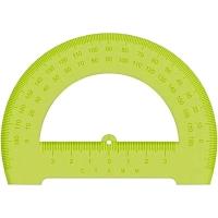 Транспортир 12см,NEON &nbsp; Cristal &nbsp;цвет ассорти ТР-31
