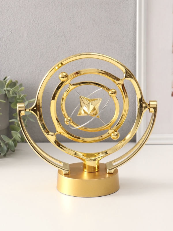 Маятник пластик Маятник пластик "Остроконечная звезда" золото, от USB, от 4AA 10,8х23,5х24 см