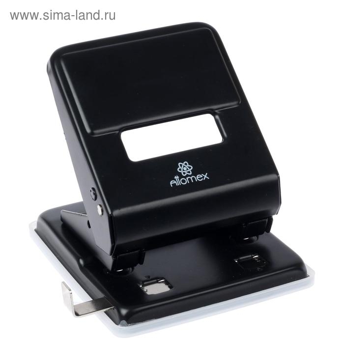 Дырокол металлический 45 листов, Attomex, с линейкой, чёрный Дырокол металлический 45 листов, Attomex, с линейкой, чёрный