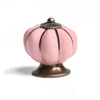 Ручка-кнопка PEONY Ceramics 001, керамическая, пудровая