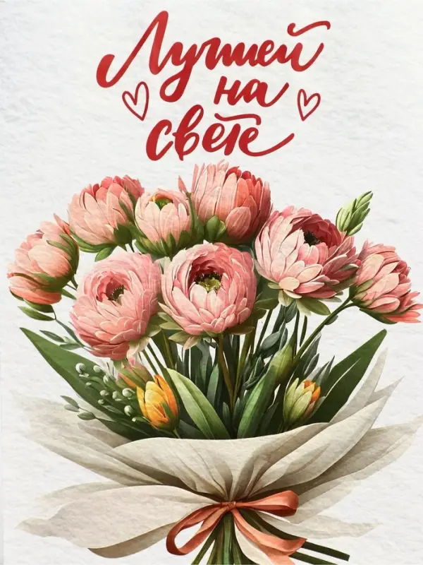 Пакет подарочный крафт «Лучшей на свете» 18×8×25 См