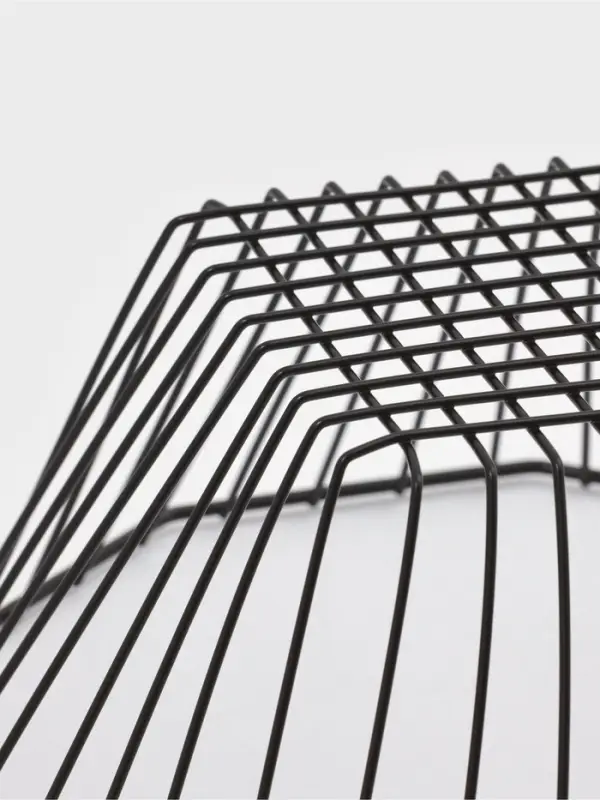 Корзинка - ваза для фруктов &laquo;Квадраты&raquo;, 29&times;11.5 см, чёрная