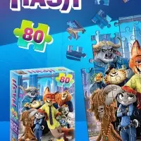 Пазл &laquo;Дружные зверята&raquo;, 80 деталей