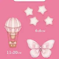 Набор оформительский &laquo;1 годик&raquo; для девочки, 11 предметов