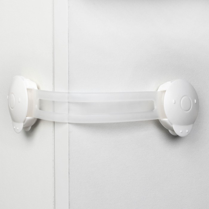 Набор блокираторов для дверей и ящиков, универсальные, 3 шт., цвет белый/прозр, Крошка Я Набор блокираторов для дверей и ящиков, универсальные, 3 шт., цвет белый/прозр, Крошка Я