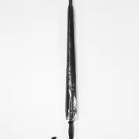 Зонт - трость полуавтоматический &laquo;Однотонный&raquo;, двухслойный, 16 спиц, R=52/60 см, d=104 см, чёрный, синий