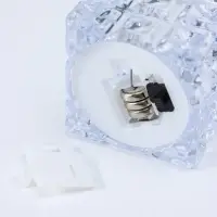 Светодиодная свеча LED - ночник RISALUX &laquo;В кубе&raquo;, 3&times;LR1130, прозрачный, 4.7&times;4.7&times;4.7 см
