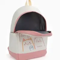 Рюкзак школьный на молнии, с карманами, с рисунком, размер 30&times;14&times;43 см, розовый