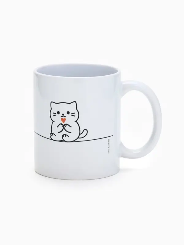 Кружка керамическая &laquo;Держись лапками за счастье&raquo;, 320 мл