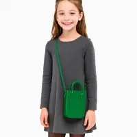 Сумка детская 13&times;3.5&times;16.5 см, без застёжки, зелёная