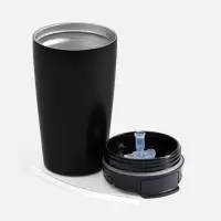 Термостакан с двумя поильниками Duetta, черный Термостакан с двумя поильниками Duetta, черный