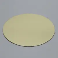 Подложка кондитерская для торта, круглая, золото - белый, 18 см, 1.5 мм