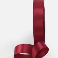 Лента атласная TEIRA, двухсторонняя, 20 мм, 25&plusmn;1 м, бордовая №0789