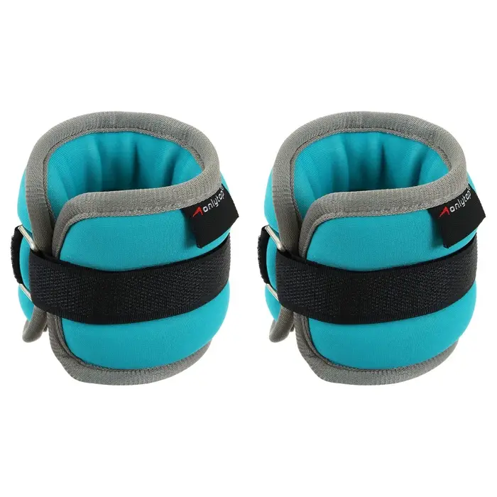 Утяжелители неопреновые ONLYTOP, 2 шт. &times; 1 кг, цвет мятный