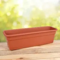 Ящик балконный для цветов, 12 л, 60 см, терракотовый