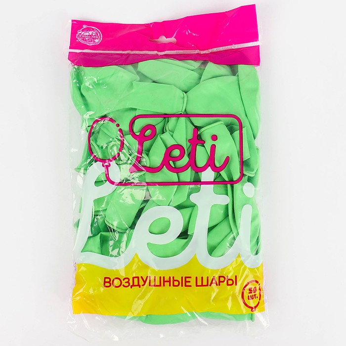 Шар латексный 12 Шар латексный 12", пастель, набор 50 шт., цвет салатовый