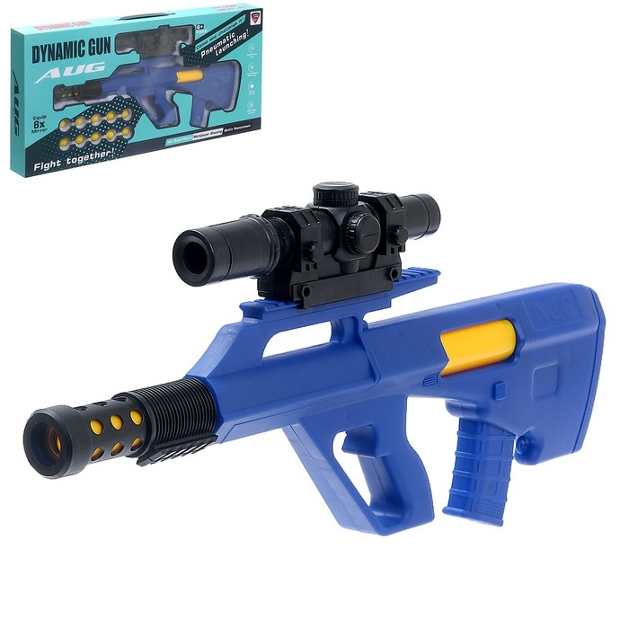 Бластер «Помповый AUG», стреляет мягкими шариками, прицел Бластер «Помповый AUG», стреляет мягкими шариками, прицел