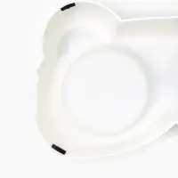 Миска двойная &laquo;Панда&raquo;, 2&times;160 мл, пластик, белая, серая