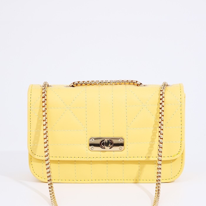 Сумка-мессенджер на клапане, цвет жёлтый Сумка-мессенджер на клапане, цвет жёлтый