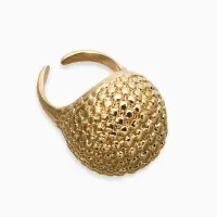 Кольцо металл &laquo;Шар сетка&raquo;, цвет золото, безразмерное