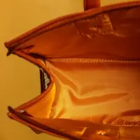 Сумка плетёная на молнии из пандана 35х12х40 см, бежево-коричневый